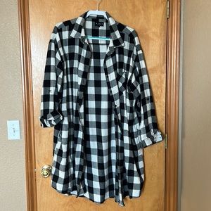 1X Risen long flannel button down